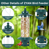 Robuster hängender Vogelfutterspender mit eichhörnchensicherem Design