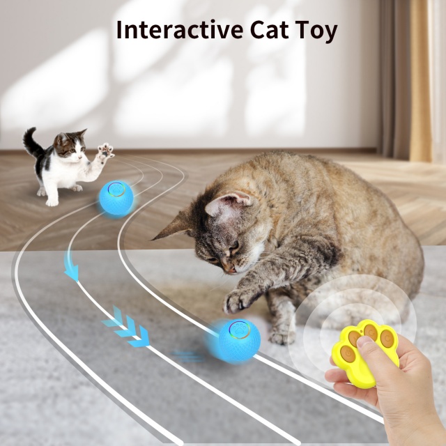 Hersteller von Katzenspielzeug, interaktives ferngesteuertes automatisches Balljägerspielzeug