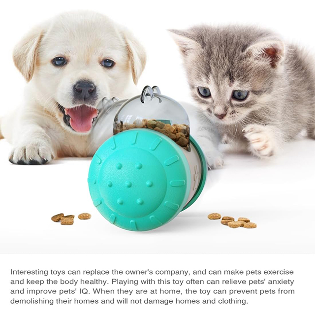 Wehao Leckerli-Spender für Katzen und Hunde, Puzzle-Spielzeug, langsamer Futterspender