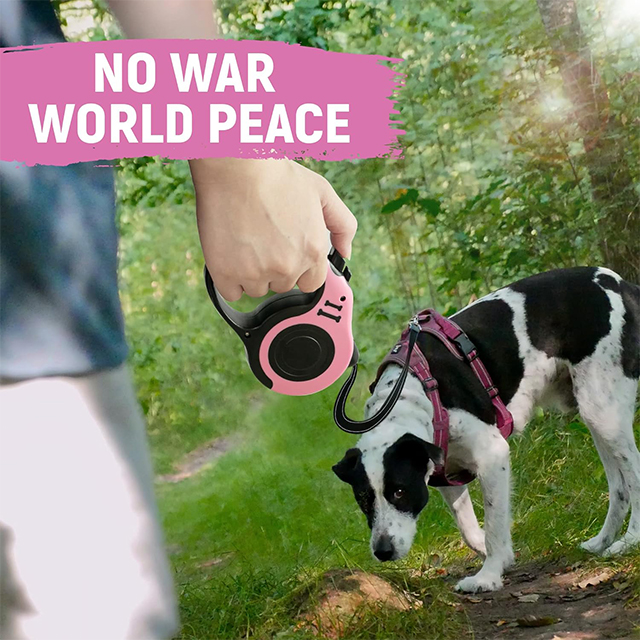 Wehao Retractable Dog -Leine Leine Nylon Seil bequemer Griff